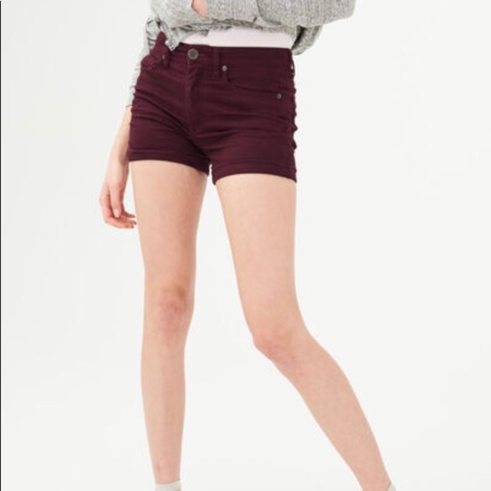 NWT Aeropostale Maroon  High-rise Shorts